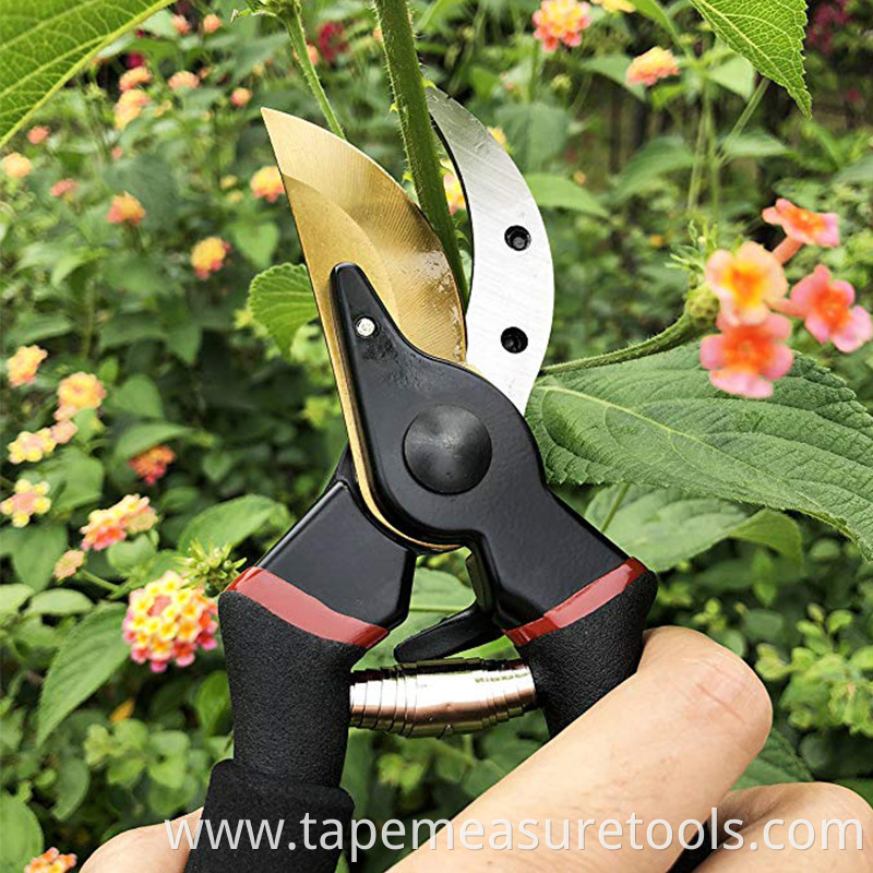 Curved blade head gardening scissors garden pruning shears non-slip labor-saving branch shears good quality scissors